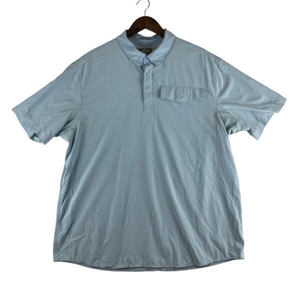 Duluth Trading Co. Polo Short Sleeve Shirt Blue Mens Size XL - Picture 1 of 7